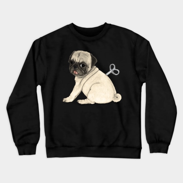 Toy Dog; Pug Crewneck Sweatshirt by Barruf